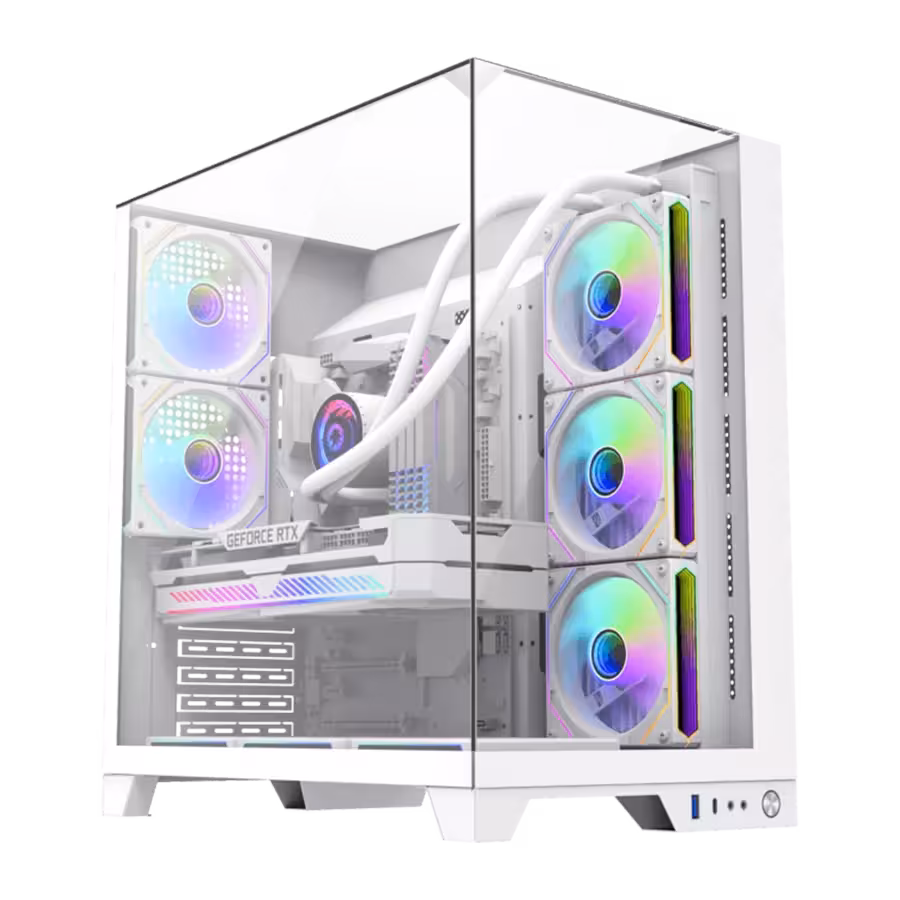 خرید کیس گیمینگ گیم مکس GAMEMAX Infinity Plus White | فروشگاه گیمینگ تکاف