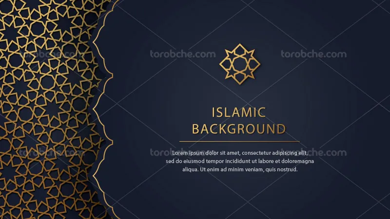 وکتور بکگراند هندسی طلایی | گرافیک با طعم تربچه