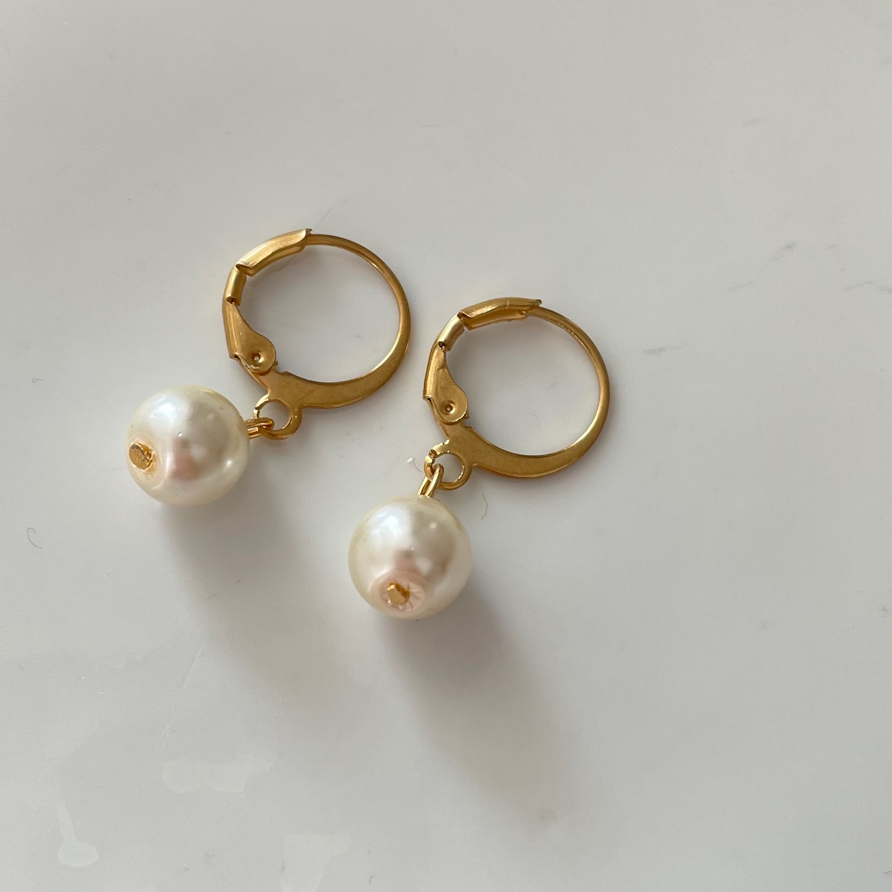 گوشواره مرواریدی استیل رنگ ثابت 