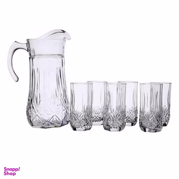 سرویس پارچ و لیوان 7 پارچه لومینارک مدل برایتون