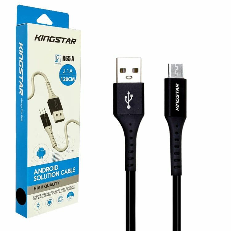 کابل شارژر اندروید کینگ استار k65a