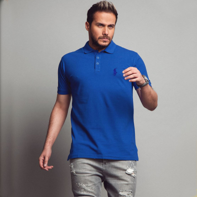 تیشرت جودون polo رنگ آبی کاربنی