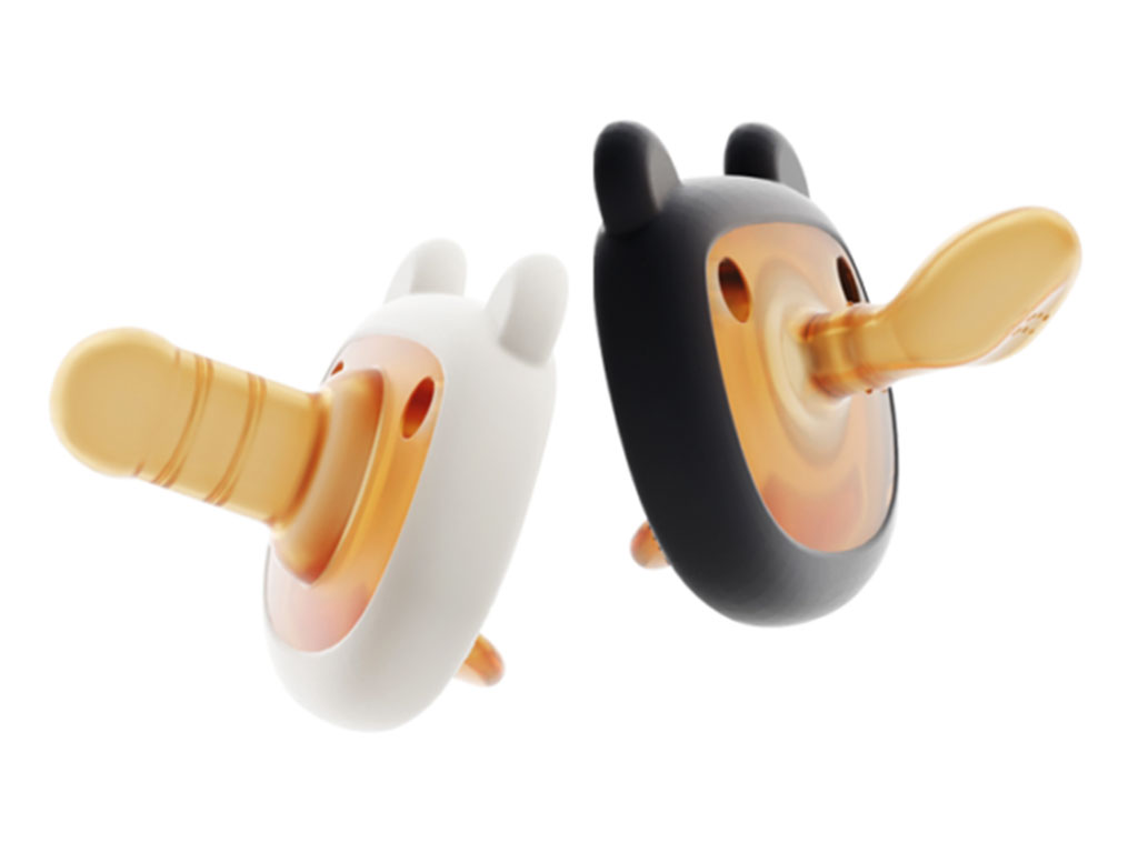 پستانک سیلیکونی دو عددی  نوزادی بالای 3 ماه هی اور شی HE OR SHE