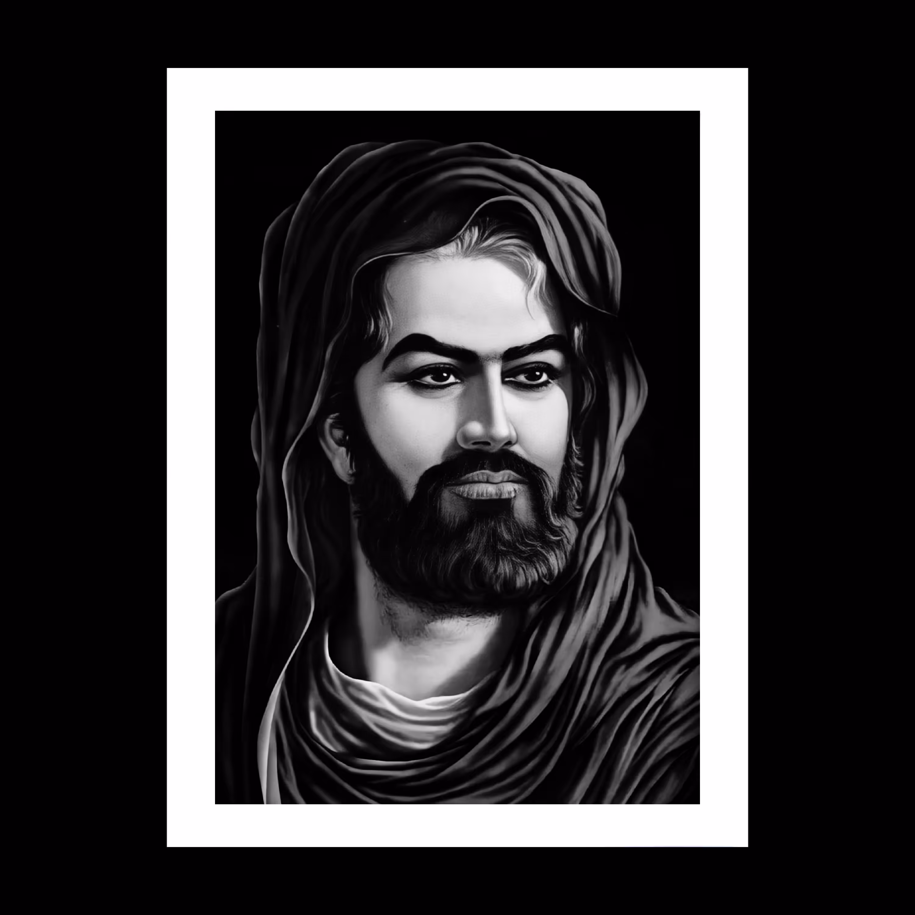 تابلو تمثال سیدالشهداء علیه السلام.شمایل امام حسین.عکس امام حسین علیه السلام