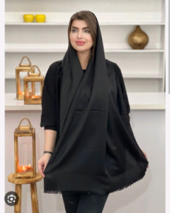 شال نخی مشکی