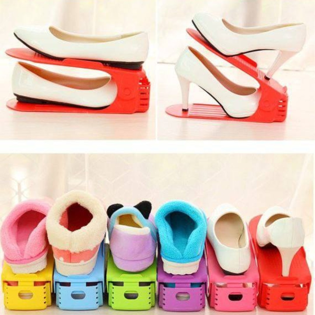 باکس نظم دهنده دو طبقه کفش و دمپایی قابلیت تنظیم زاویه