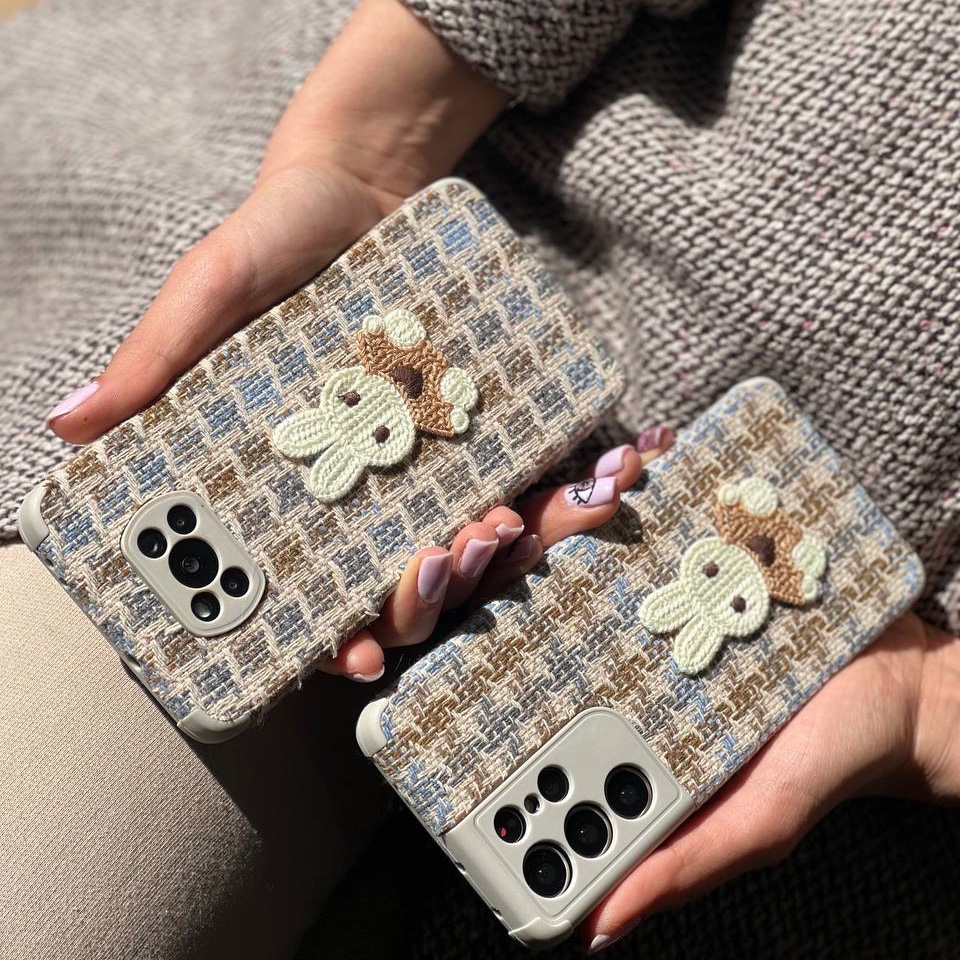 قاب گوشی موبایل آیفون سامسونگ شیائومی خرگوش پارچه ای