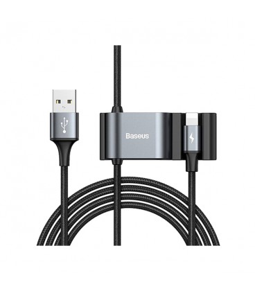 کابل لایتنینگ باسئوس مدل Special Data Backseat CALHZ-01 دارای دو پورت خروجی