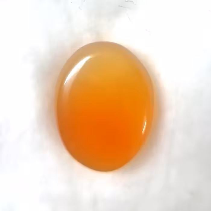 عقیق یمنی اصل آبدار عسلی پرتقالی اعلا کد 5