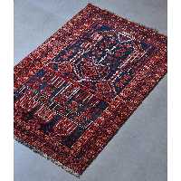 فرش دستبافت یک و نیم متری امیرخیز کد 109532