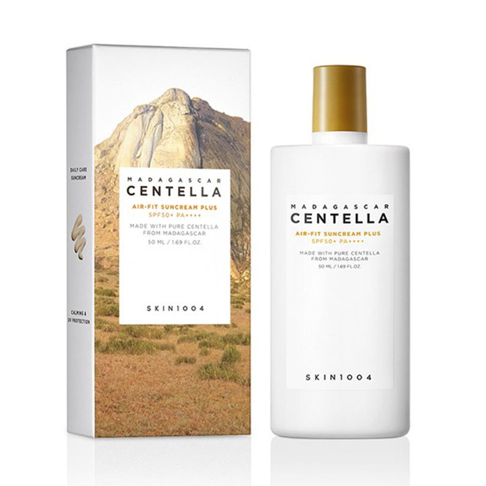 کرم ضد آفتاب رنگی سنتلا ماداگاسکار ایر فیت پلاس اسکین 1004 Skin1004 Madagascar Centella Air-fit Suncream Plus SPF50