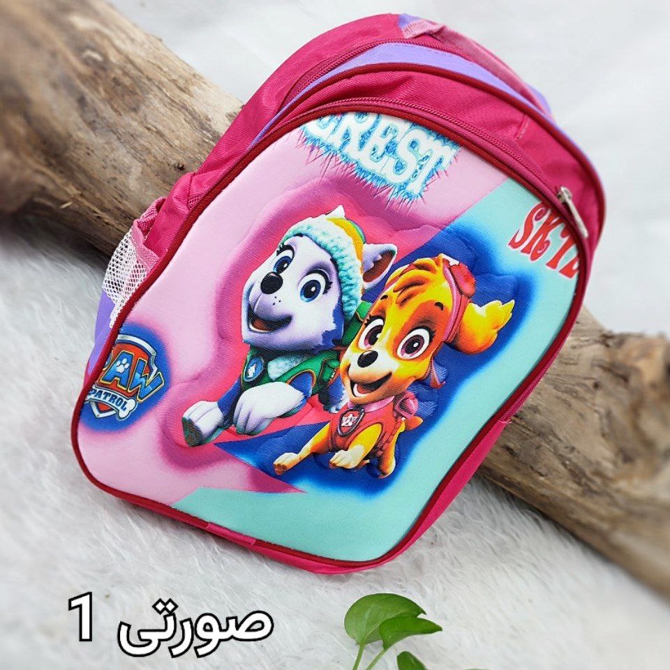 کوله پشتی مدرسه طرح داردخترانه و پسرانه مدل دو زیپ ارسال رایگان