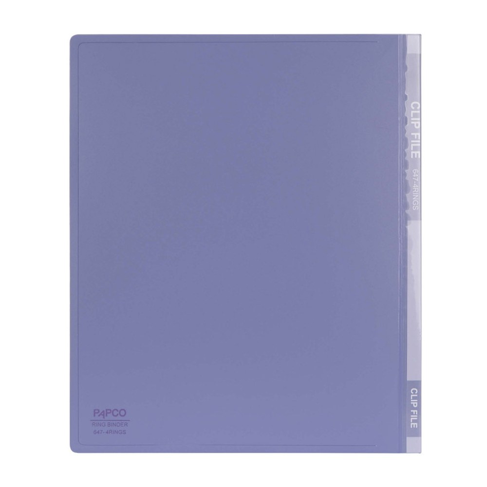 کلاسور 4 حلقه پاپکو مدل مات کد 647-4RING رنگ بنفش