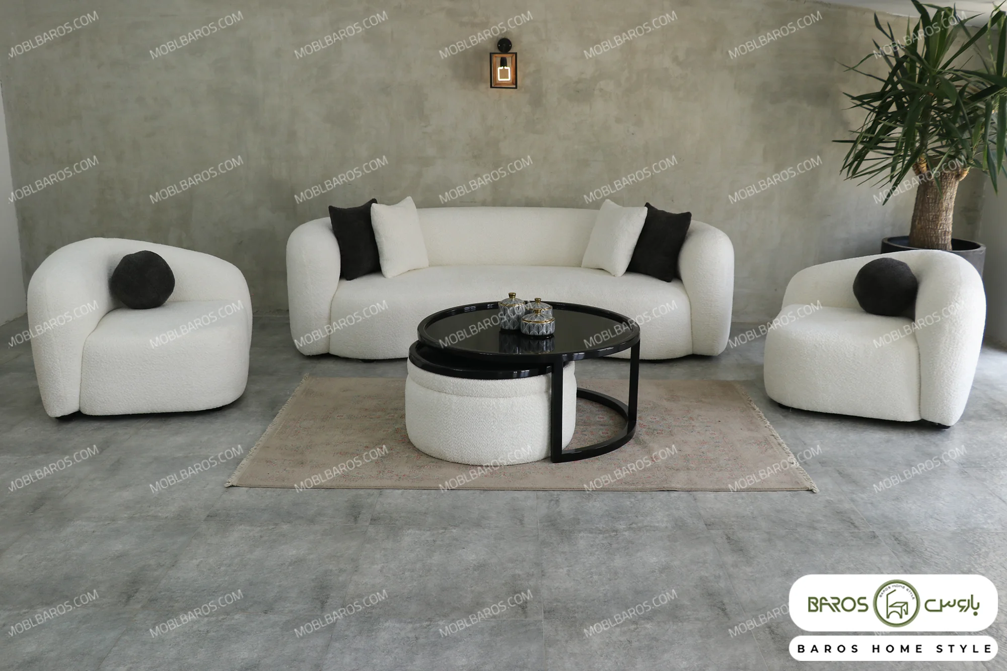 مبل نیم ست 5 نفره مدل پوکو