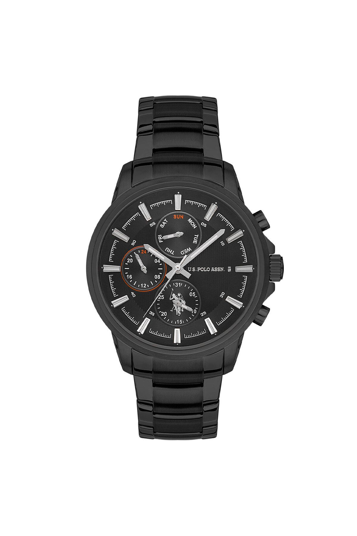 ساعت مشکی مردانه سیاه US Polo Asnn USPA1016 08 مچی US Polo Assn