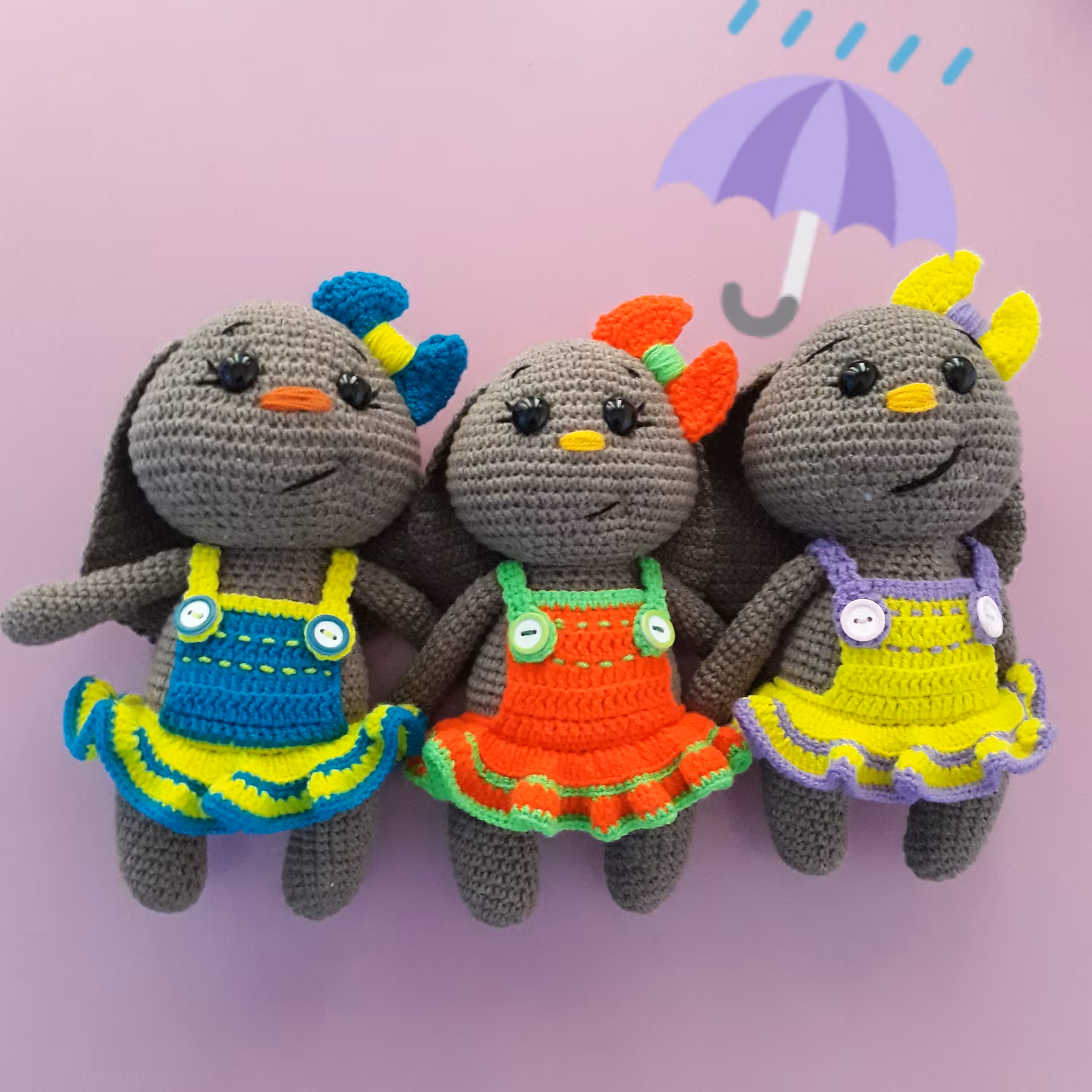 عروسک بافتتی خرگوش قلاب بافی (میگی خرگوشه)