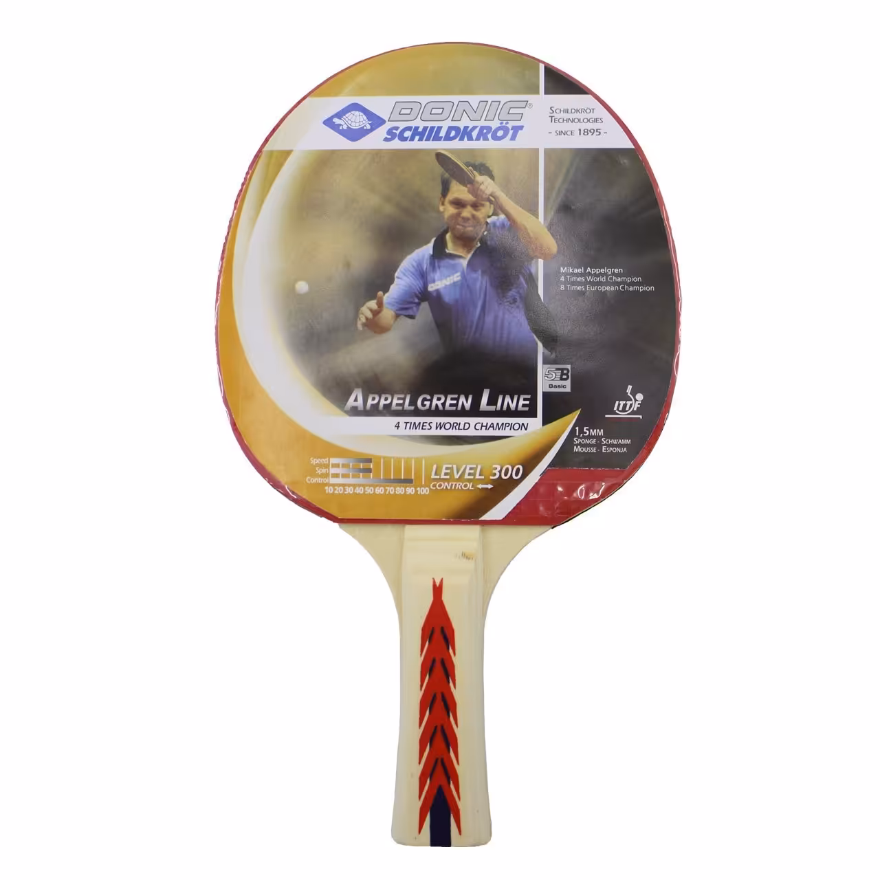 راکت پینگ پنگ دونیک مدل Appel Gren Line Level 300