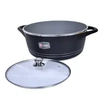 ‫قابلمه سایز 32 گرانیت طرح ایتالیا B‬‏ برند ام جی اس MGS کد کالا/رنگ مشکی