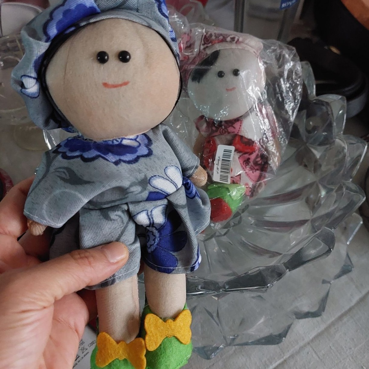 عروسک دختر و پسر پارچه ای دونه ای 26ت