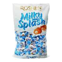 تافی شیری مغزدار 1 کیلویی میلکی اسپلش روشن - roshen