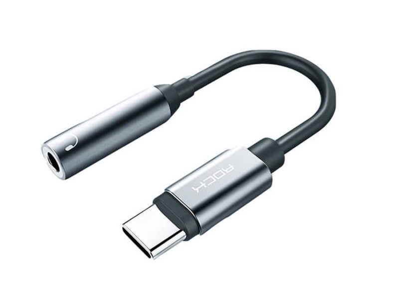 مبدل تایپ سی به به جک 3.5 میلیمتری راک Rock RCB0666 Type C to Audio Adapter Cable