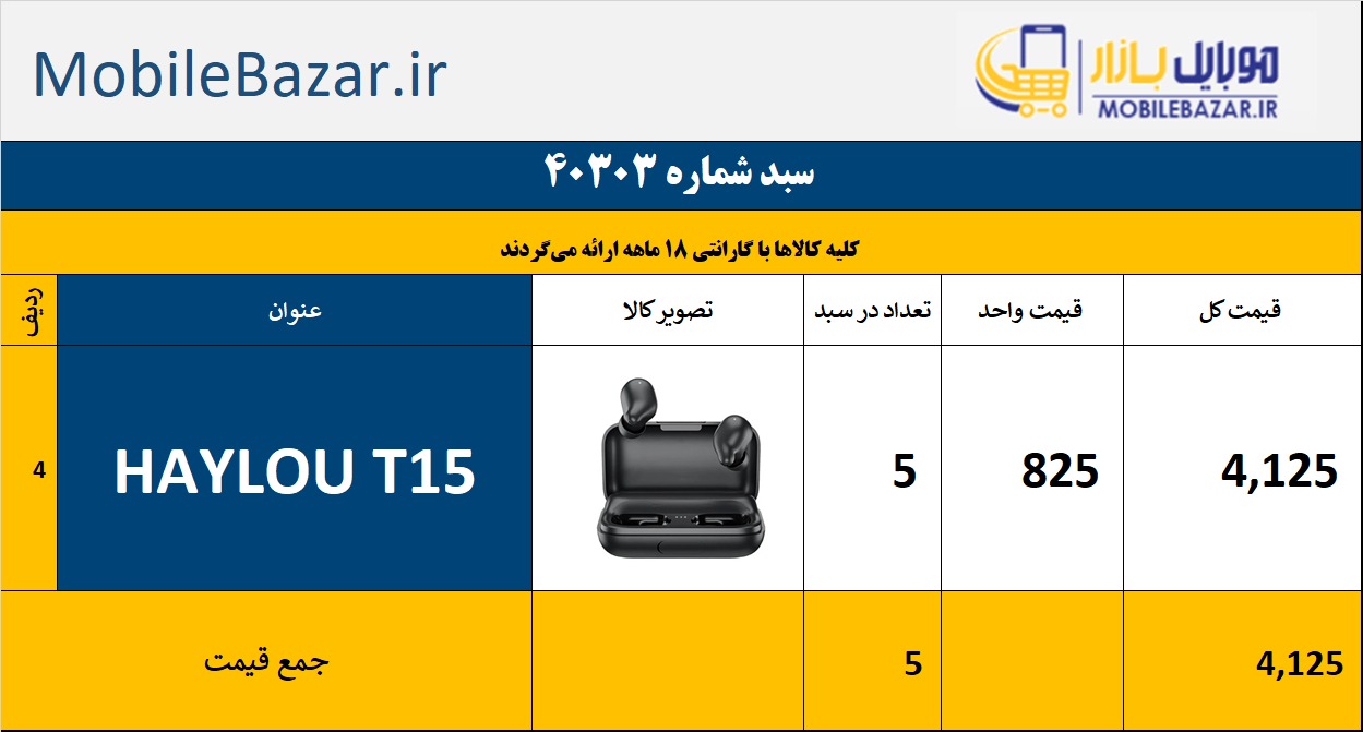 سبد کالا – شماره 40303