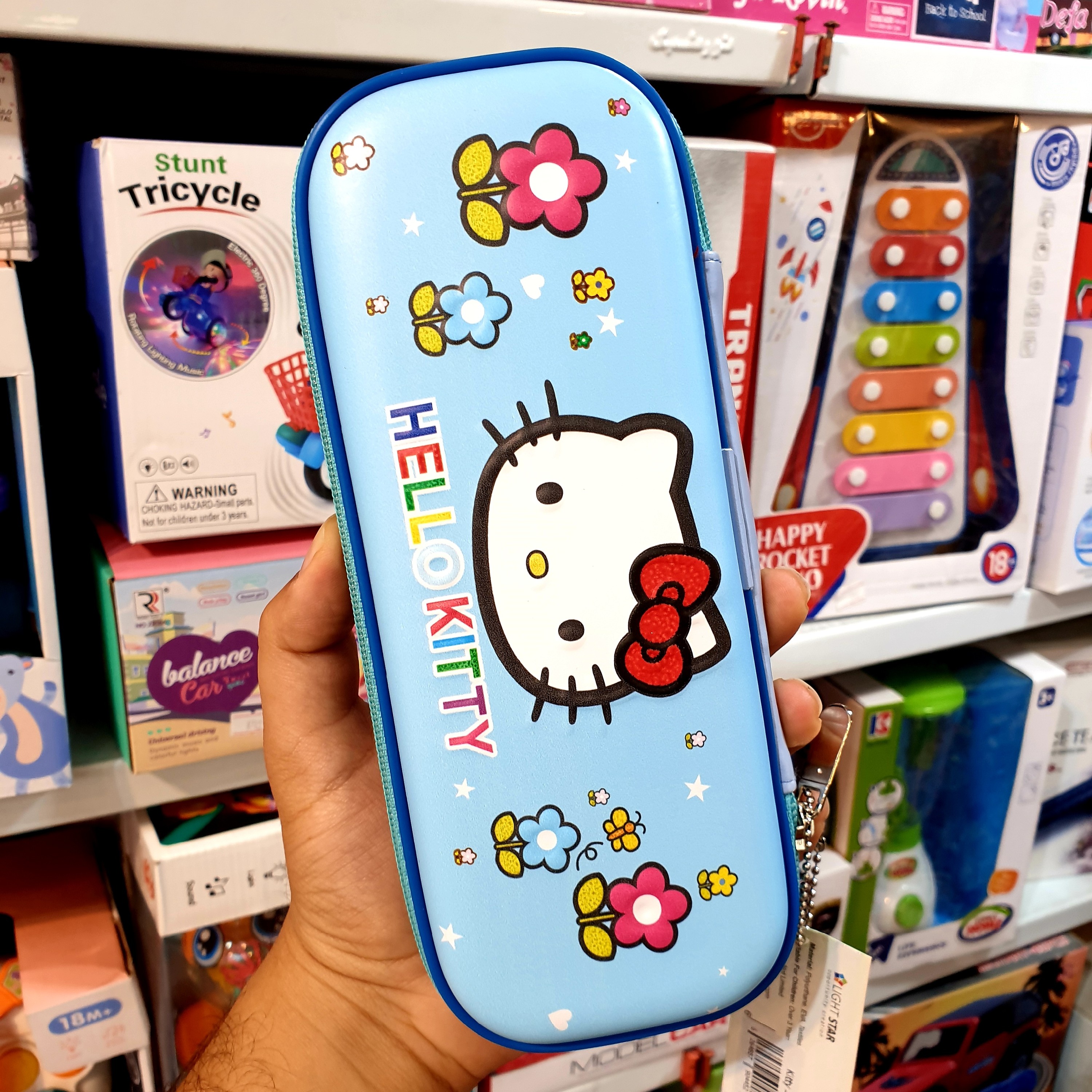 جامدادی کیتی برجسته ارسال رایگان درجه یک لایت استار اورجینال آبی