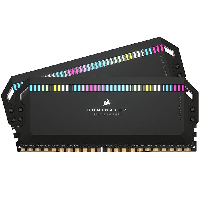 رم دوکاناله کامپیوتر کرسیر مدل Dominator Platinum RGB DDR5 با حافظه 32 گیگابایت و فرکانس 6200 مگاهرتز