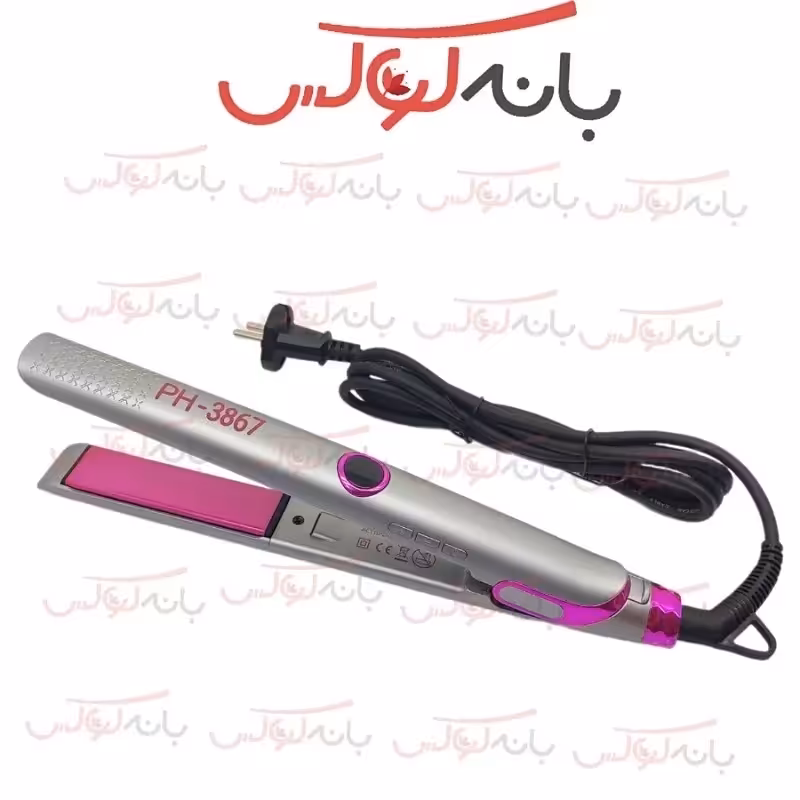 اتو مو کراتین فیلیپس مدل PH-3867 لبه باریک 950 درجه فارنهایت