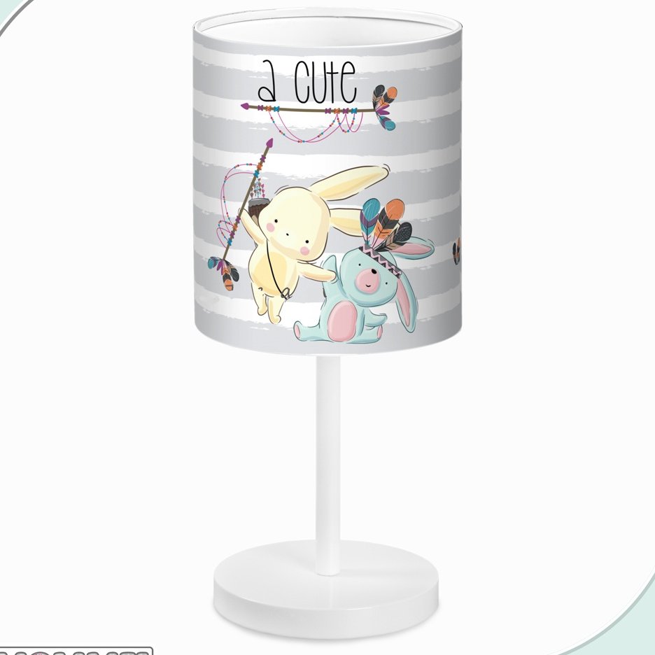 آباژور اتاق کودک طرح  خرگوش سرخپوست کد 7532