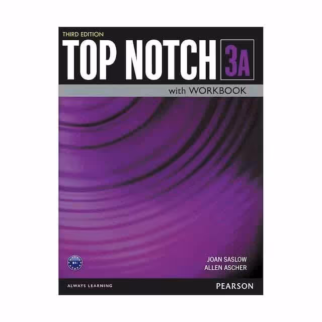 Top Notch 3A Third Edition (کتاب تاپ ناچ 3A ویرایش سوم، تک جلدی و قطع رحلی)