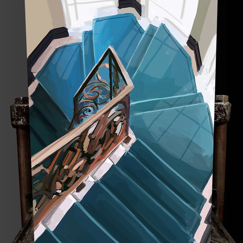 تابلو تزئینی راه پله 60در40 