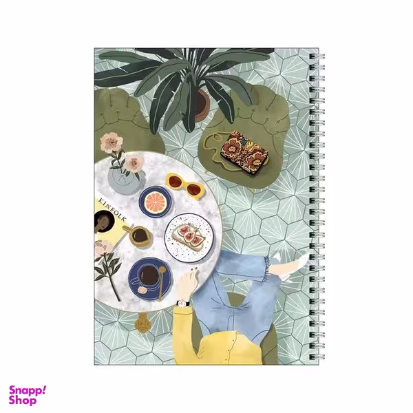 دفتر مشق 50 برگ بامبیلیپ طرح عصرونه تابستانی کد 6034982