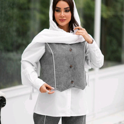 سه تیکه وست شومیز شلوار مهدیس