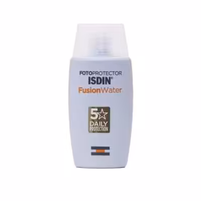 کرم ضد آفتاب بدون رنگ ایزدین SPF 50 مدل فیوژن واتر مناسب برای انواع پوست حجم 50 میلی‌لیتر