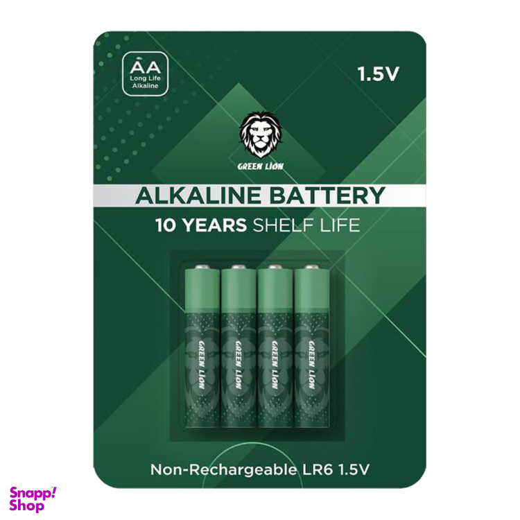 باتری قلمی گرین لاین (Green Lion) مدل NCharge بسته چهار عددی