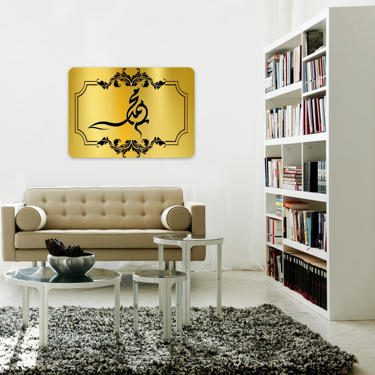 تابلو تزئینی طرح حضرت محمد(ص)کد 1428سایز 20در30