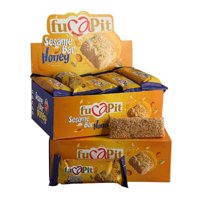 کنجدبار عسلی فوکاپیت حجم 50 گرمی بسته 20 عددی