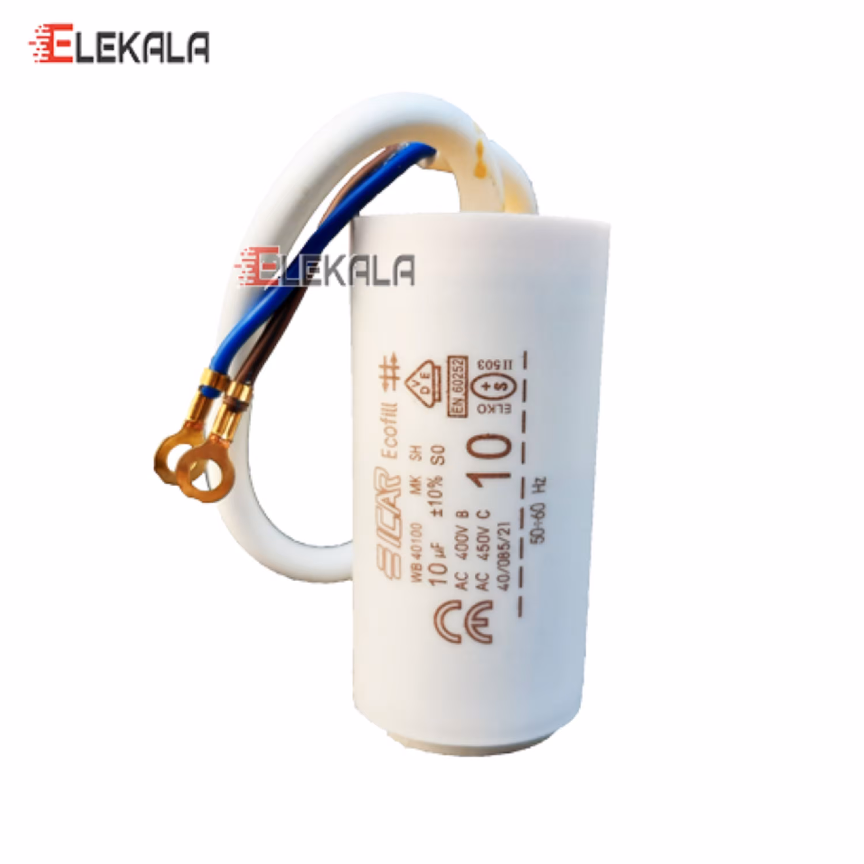 خازن روغنی 10 میکروفاراد کابلی دائم در مدار