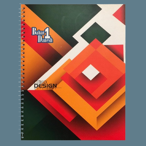 دفتر 100 برگ سیمی جلد گلاسه بهار دانش