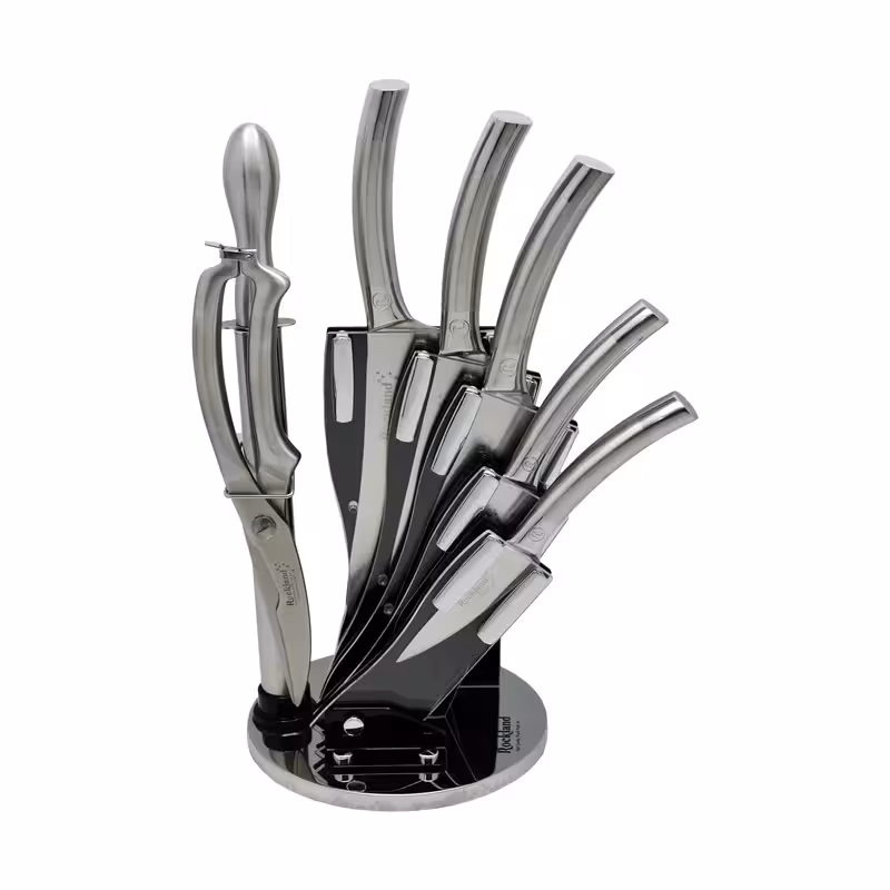 سرویس چاقو آشپزخانه راکلند 8 پارچه کد 3303 استیل