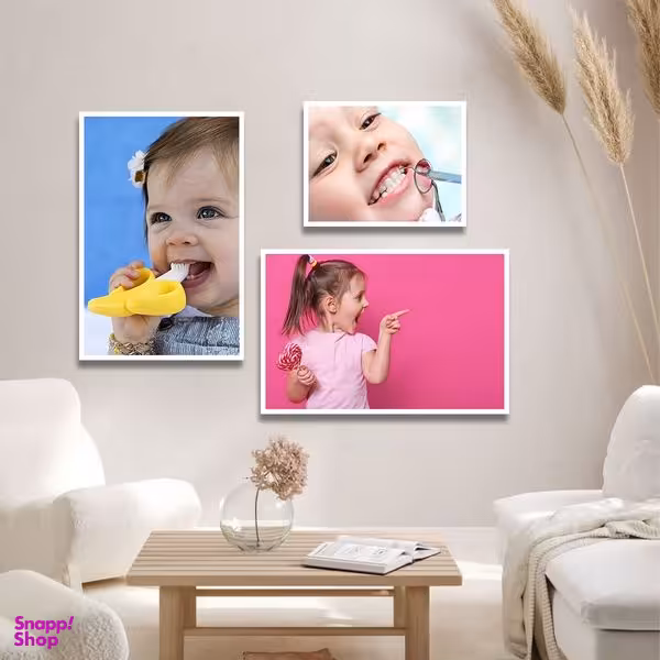 تابلو بکلیت طرح دندانپزشکی و سلامت دهان و دندان مدل W-1339 مجموعه 3 عددی