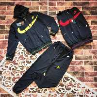 ست ورزشی اسپورت جنس اسپان دورس دو رنگ قرمز و زرد مناسب حدود سنی 8 تا 17 سال 