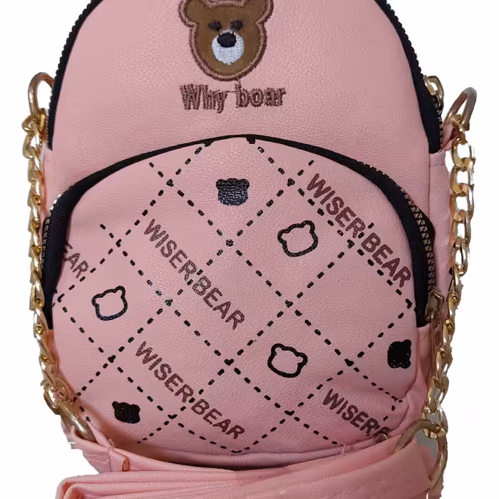 کیف دوشی دخترانه مدل خرسی