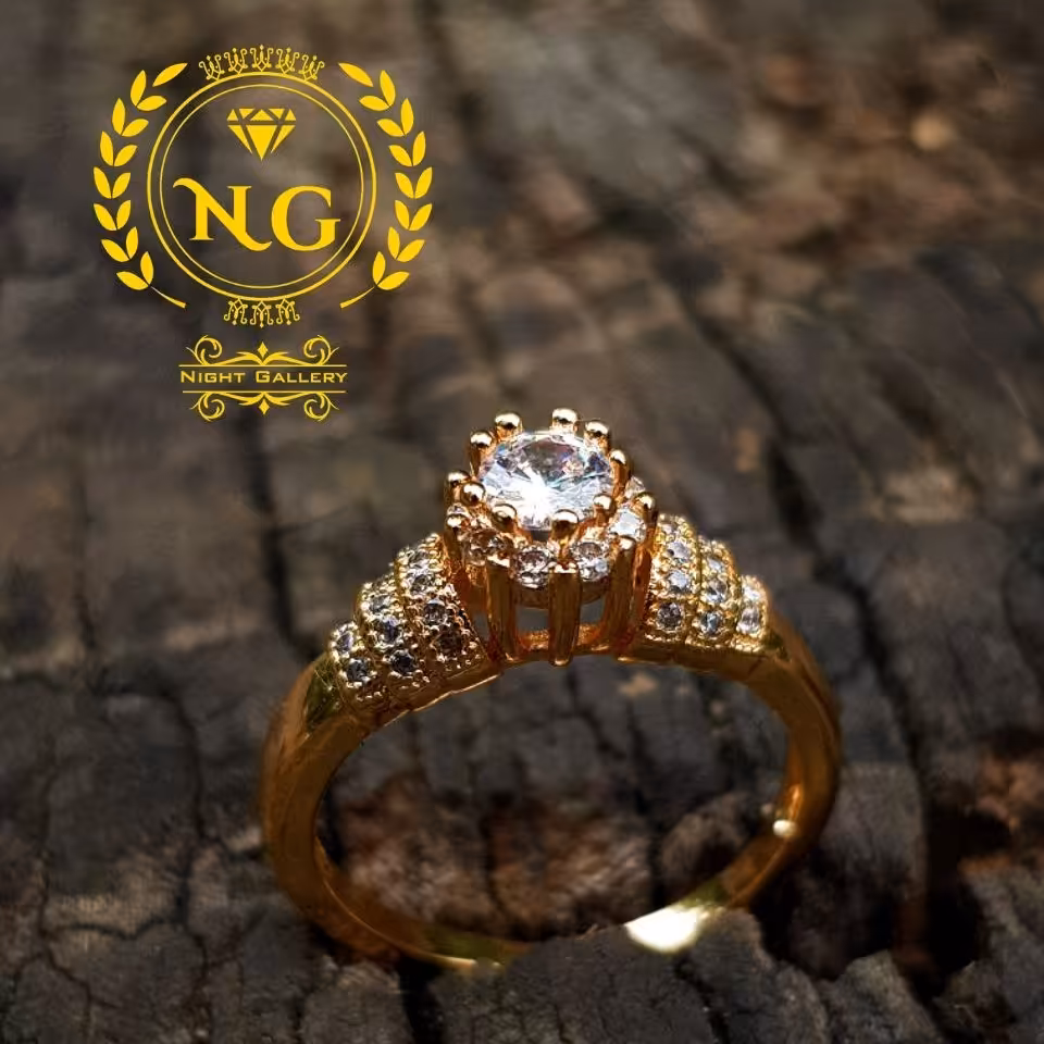 انگشتر فول نگینی