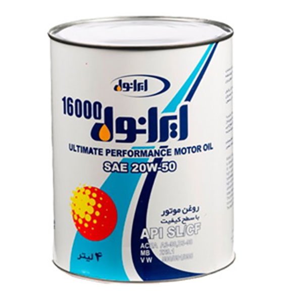 روغن موتور ایرانول 16000 20w50 (تضمین اصالت)