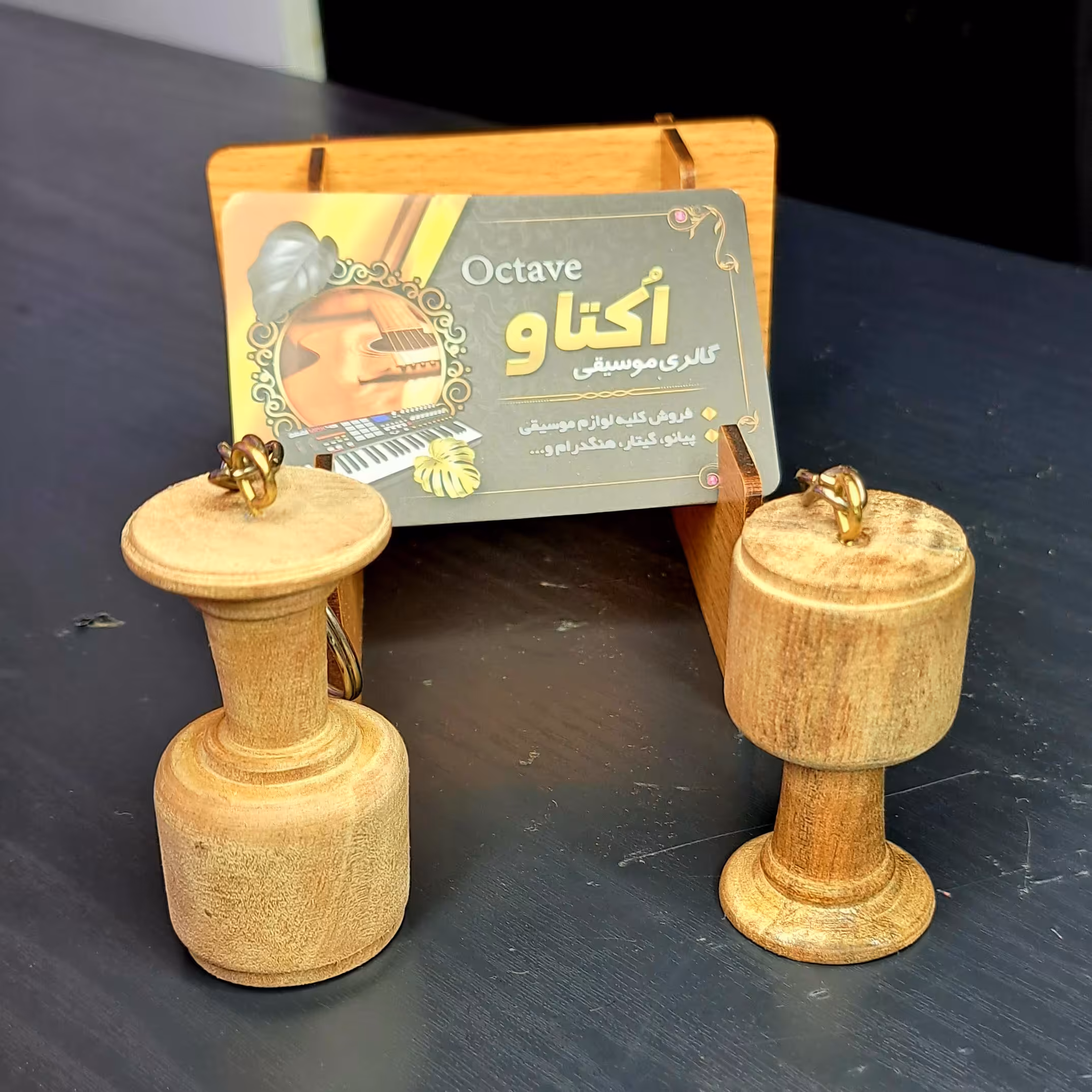 تنبک چوبی مینیاتوری دسته کلید