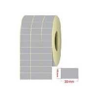 لیبل کاغذی سایز 18×30 میلی متر سه ردیفه