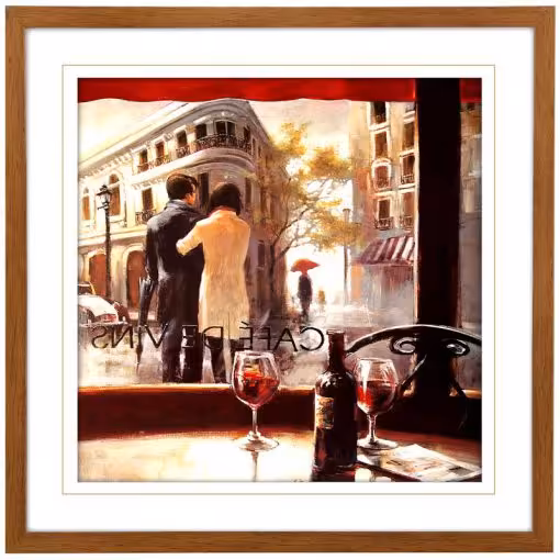 تابلو مدرن مدل ROMANTIC STROLL-WH BR-D کد GW-99109
