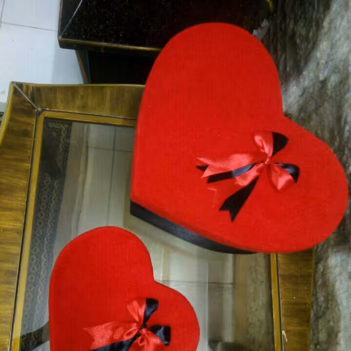 پک باکس قلبی 3تایی هدیه قلب پولیشی 